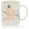 Rose Gold Letter R Monogram Mug, White Marble Ceramic Coffee Cup (11 oz)